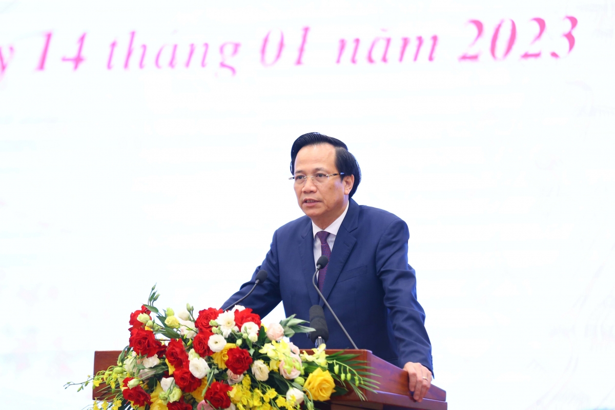 Bộ trưởng Đào Ngọc Dung phát biểu tại hội nghị