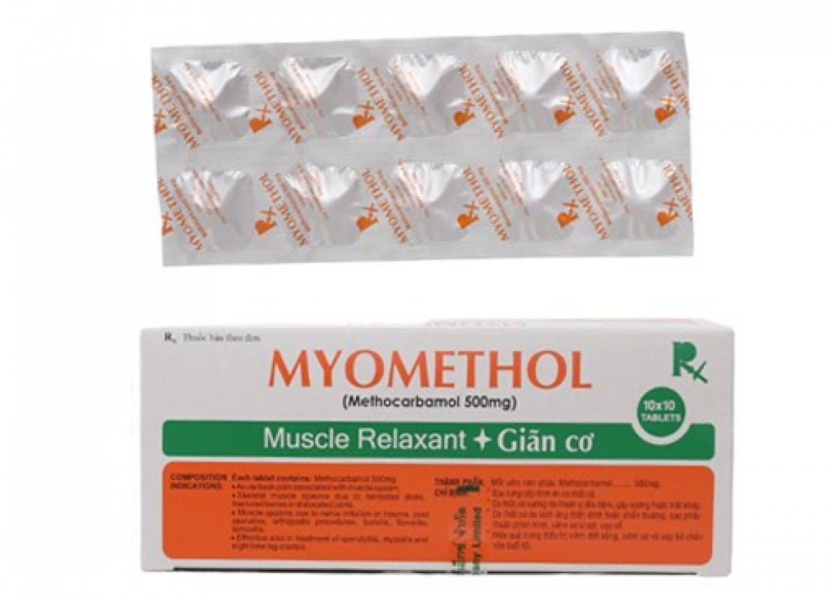Thuốc Myomethol bị thu hổi có số lô từ 49U001 đến 49U011