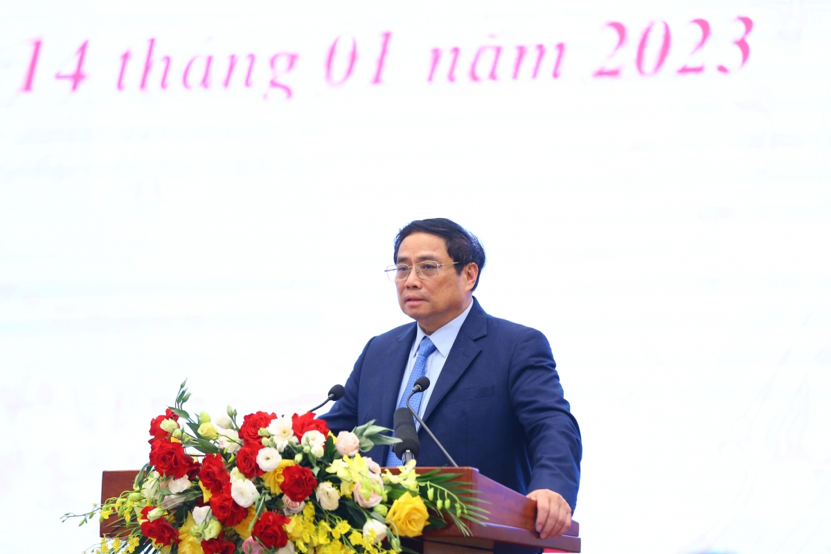 Thủ tướng Chính phủ Phạm Minh Chính dự và phát biểu chỉ đạo tại Hội nghị triển khai nhiệm vụ lao động, người có công và xã hội năm 2023