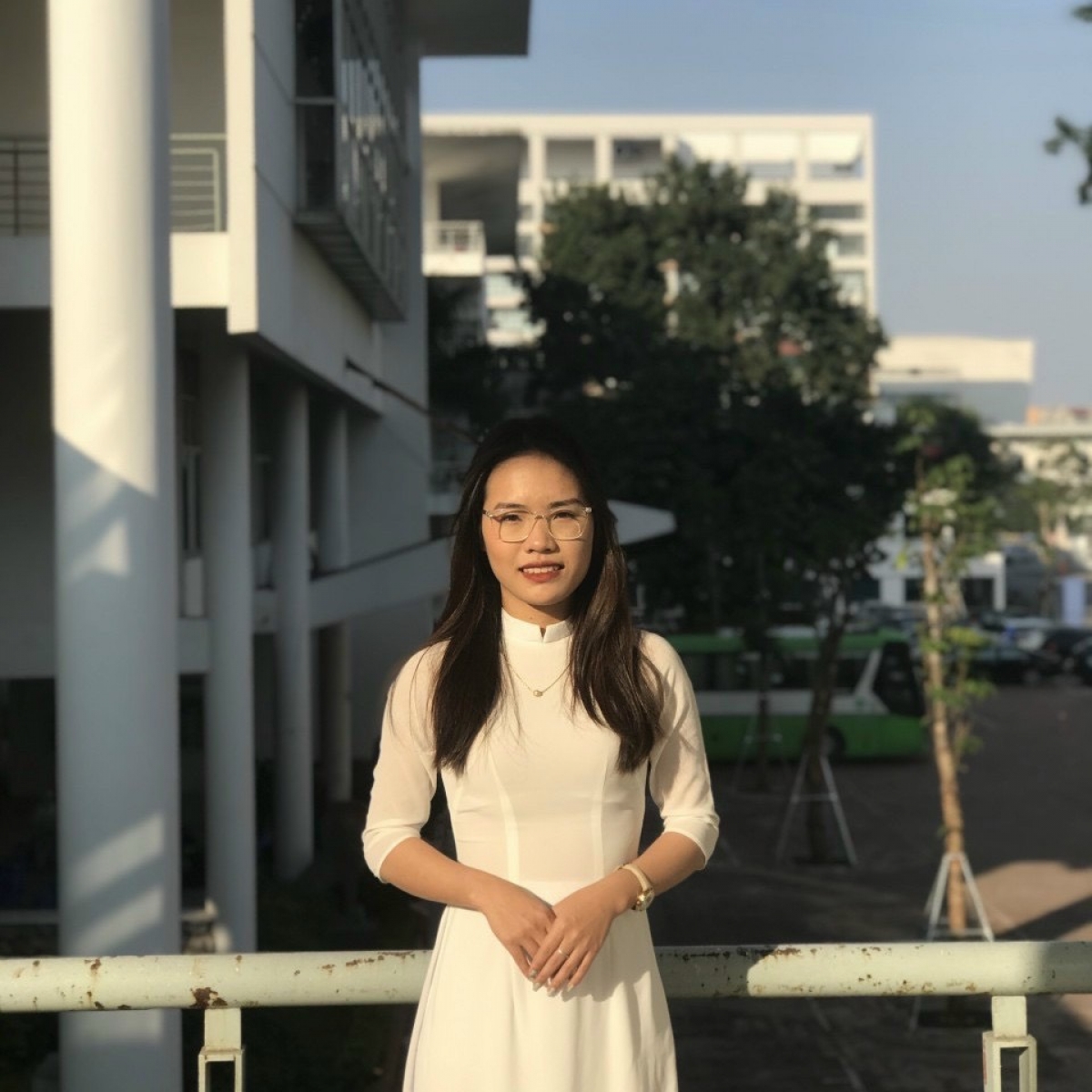 Nguyễn Thị Nga, sinh viên trường Đại học Công nghiệp Hà Nội, bạn trẻ vừa đạt giải "Sao tháng Giêng" cấp Trung ương năm 2022.