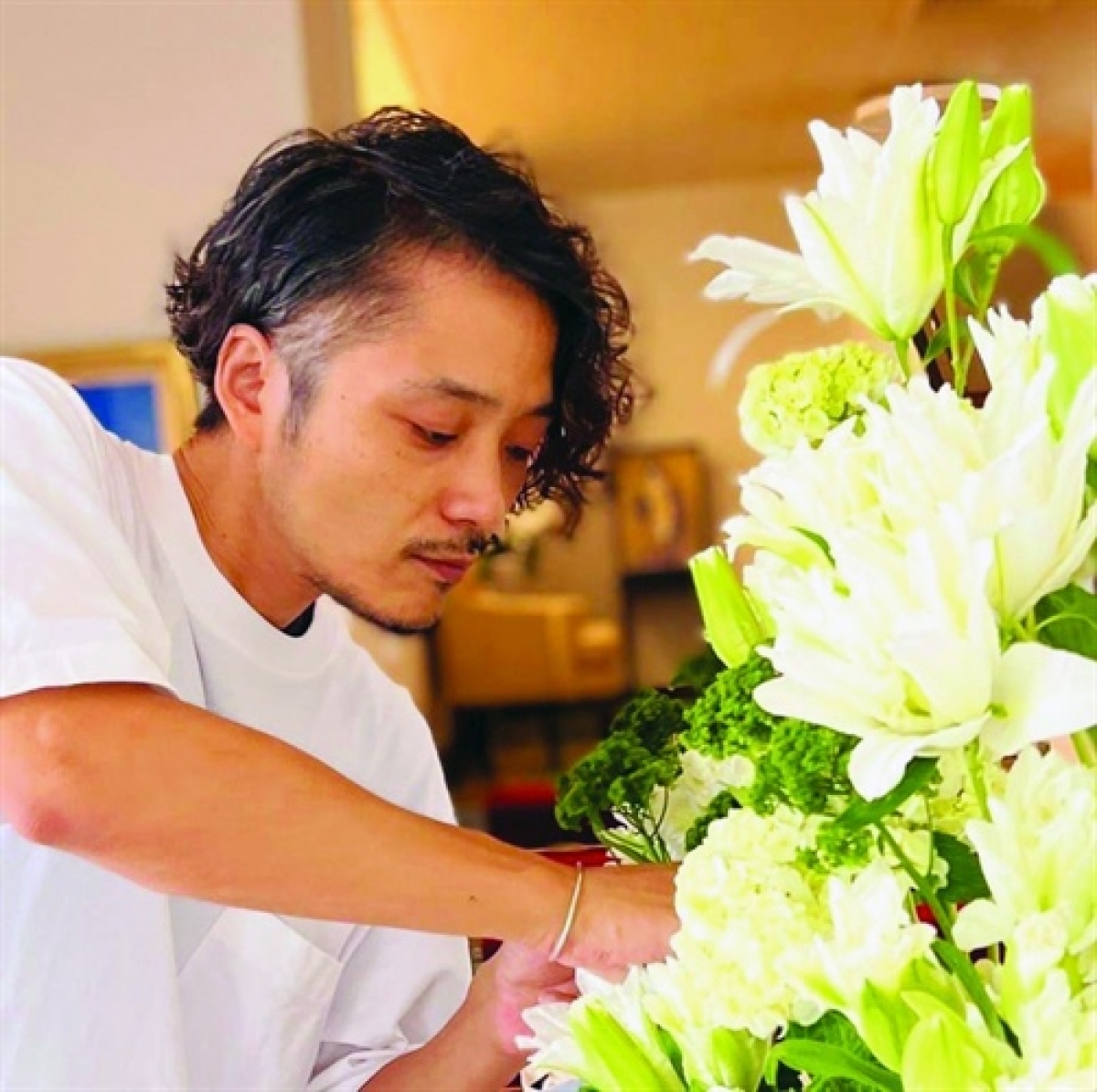 Tiết mục trình diễn của nghệ nhân cắm hoa người Nhật Bản SHIMAKEN
