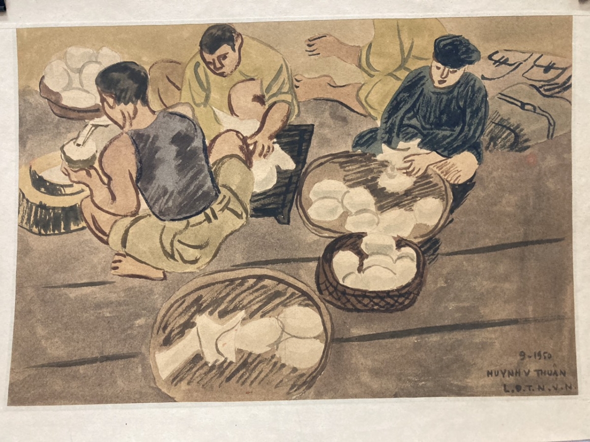 Tác phẩm "Nắm cơm" được tác giả Huỳnh Văn Thuận sáng tác năm 1950