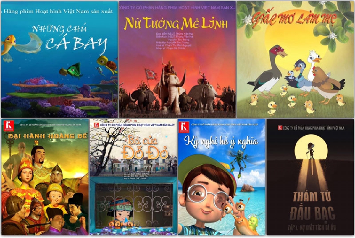 Các sản phẩm phim hoạt hình của Hãng phim Hoạt hình Việt Nam