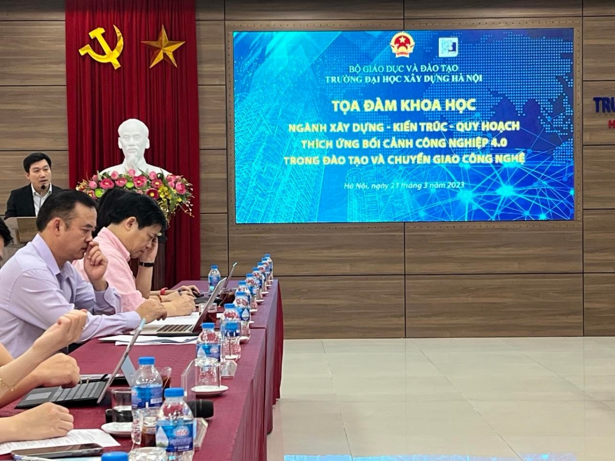 PGS.TS Nguyễn Hoàng Giang - Phó Hiệu trưởng Trường ĐH Xây dựng phát biểu 