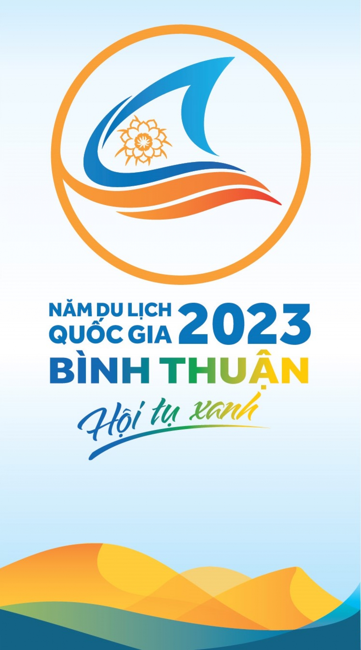 Bộ nhận diện thương hiệu Năm Du lịch quốc gia 2023 bằng tiếng Việt