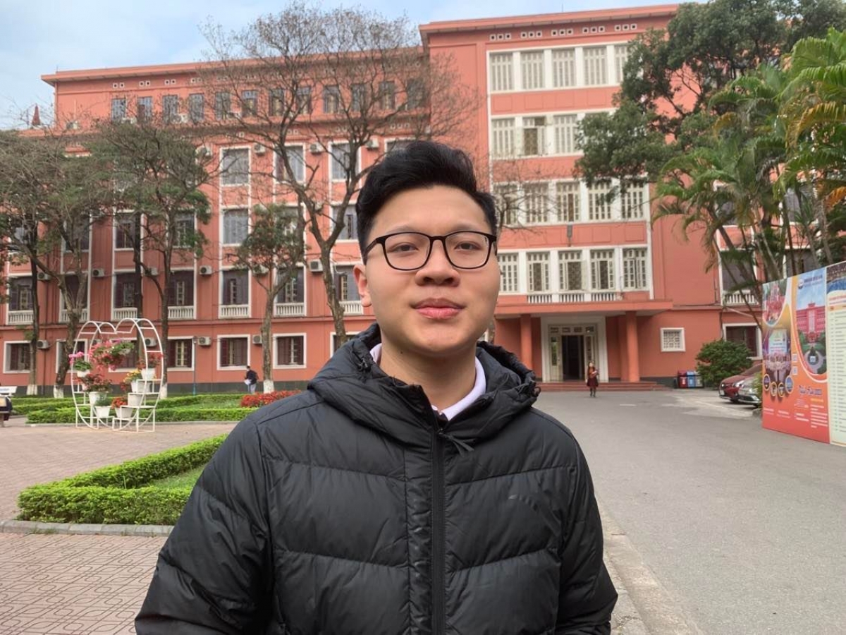 Ngô Quang Minh, sinh viên năm nhất, khoa CNTT Trường Đại học Thủy lợi