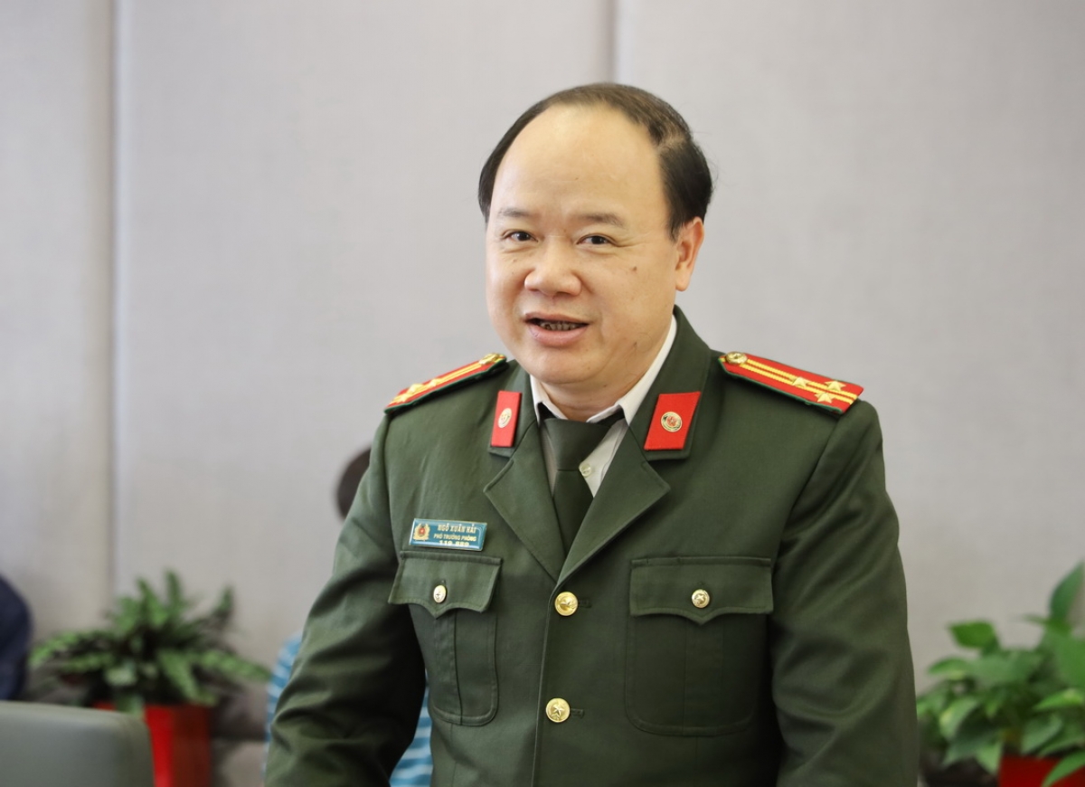 Thượng Tá Ngô Xuân Hải -Phó trưởng phòng PA03 Công an TP. Hà Nội