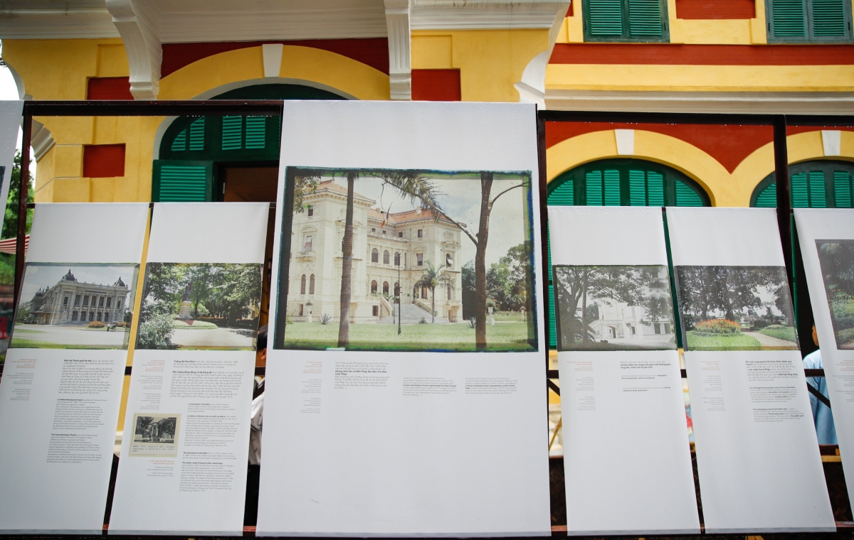 Một số hình ảnh tại cuộc trưng bày ảnh “Hà Nội - Khởi đầu một đô thị kiểu phương Tây ở Đông Nam Á”. Ảnh: BTC cung cấp