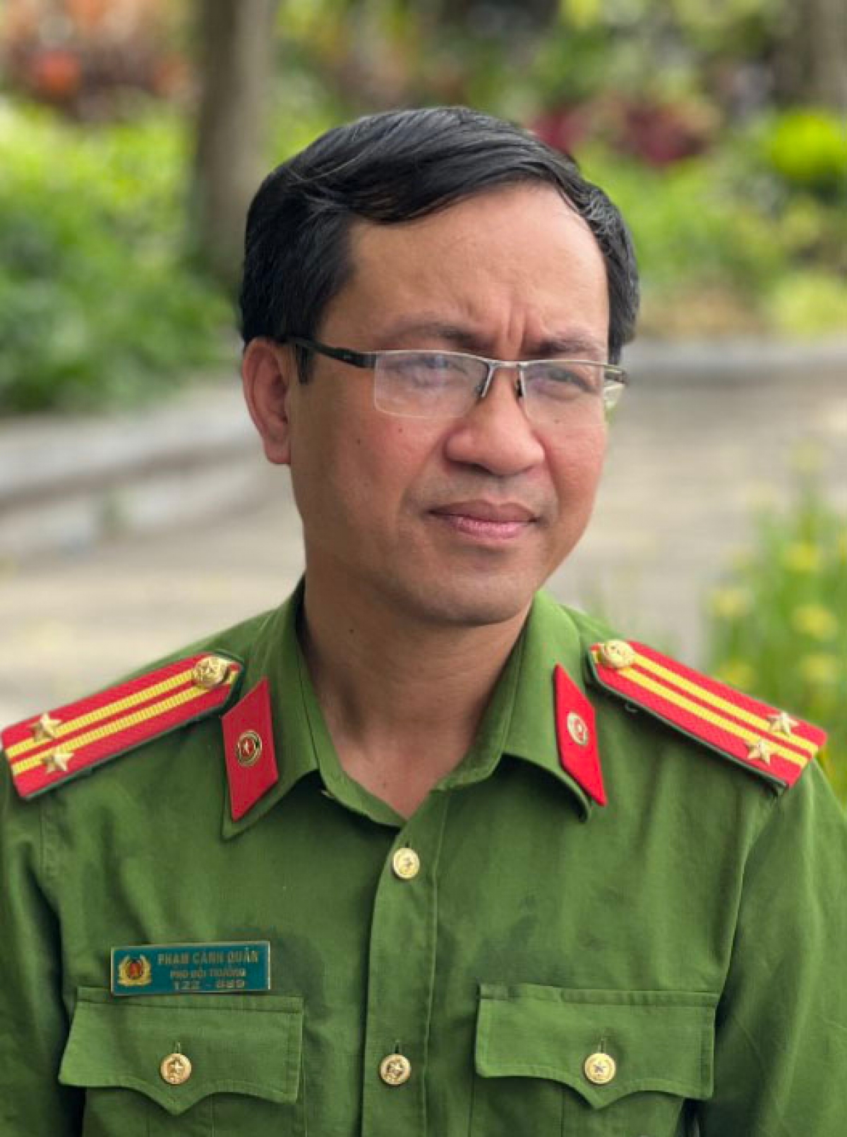Trung tá Phạm Quân - Đội phó Đội cảnh sát điều tra tội phạm về ma túy,
Công an Quận Hoàn Kiếm, Hà Nội