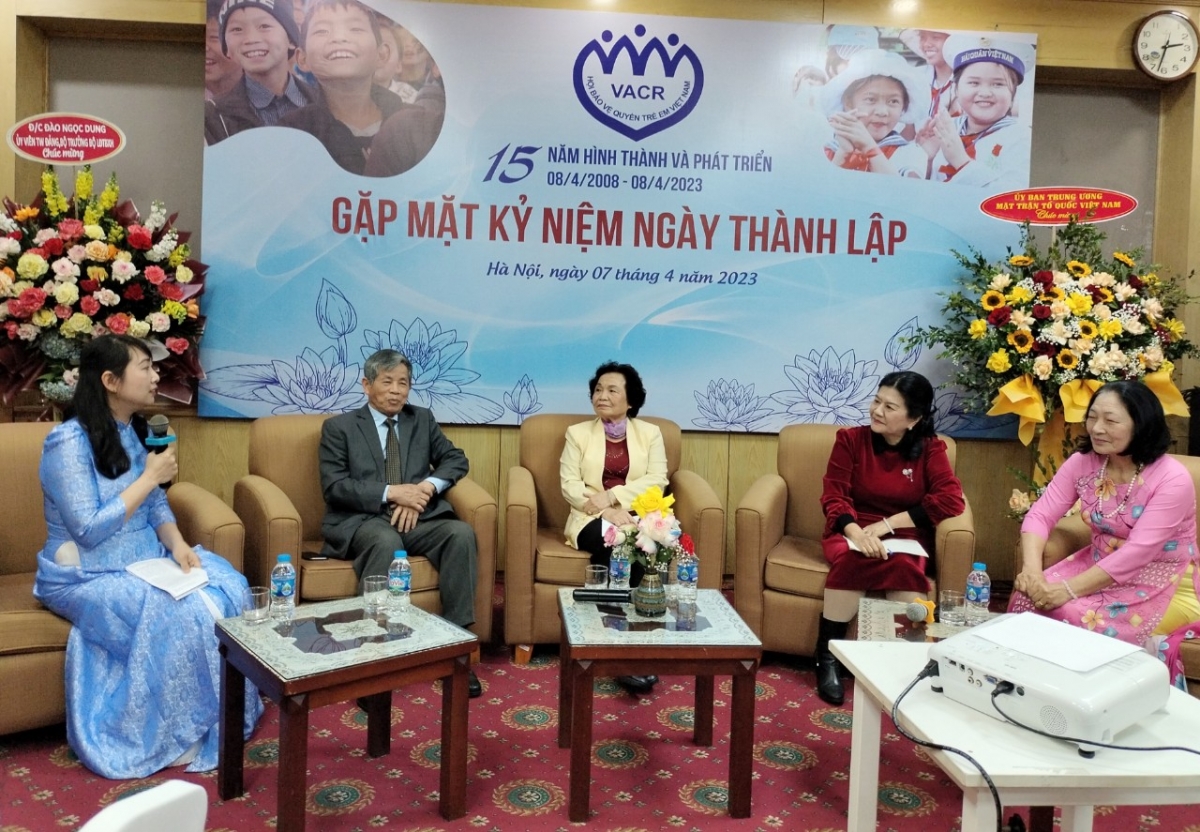                         Buổi gặp mặt kỷ niệm 15 năm thành lập Hội Bảo vệ quyền trẻ em Việt Nam
                                                                   (8/4/2008-8/4/2023)