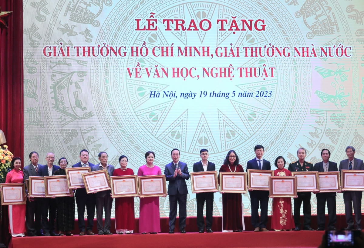 Các tác giả, đồng tác giả được nhận Giải thưởng Hồ Chí Minh về văn học nghệ thuật 2022