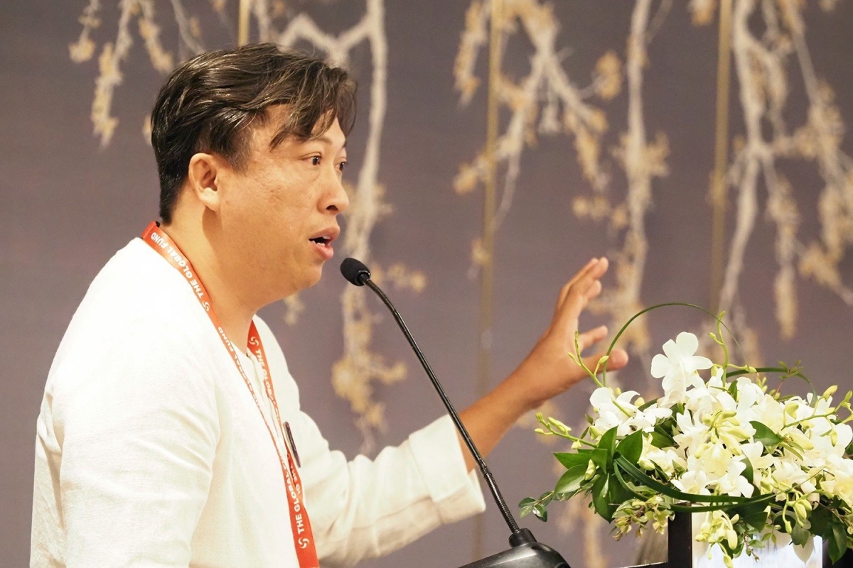 Anh Nguyễn Anh Phong đại diện ban điều hành những người sống với HIV tại Việt Nam
phát biểu tại sự kiện K=K