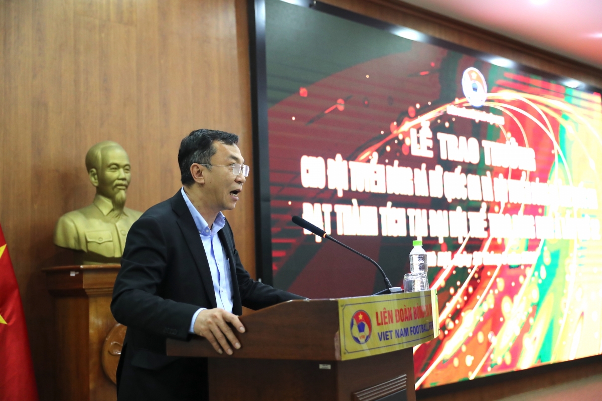 Chủ tịch VFF Trần Quốc Tuấn khẳng định tấm HCV của đội tuyển nữ Việt Nam là thành tích lịch sử