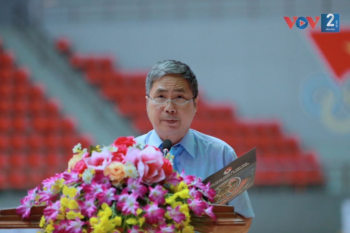 TTK VFF Dương Nghiệp Khôi phát biểu khai mạc giải đấu