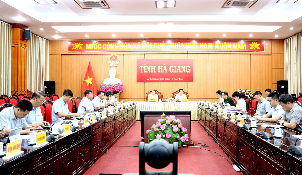 Đầu cầu trực tuyến tại Sở GD-ĐT tỉnh Hà Giang