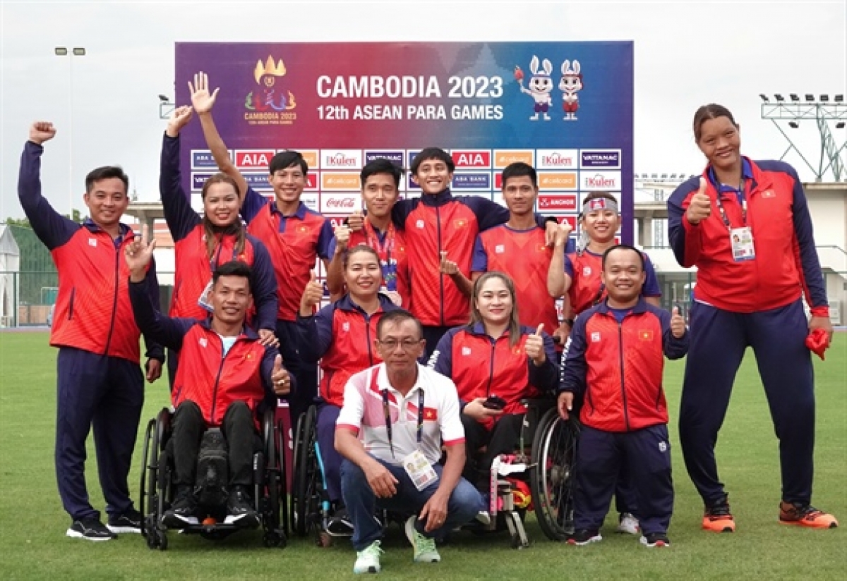 Đội tuyển Điền kinh Người khuyết tật Việt Nam cũng đã xuất sắc giành đến 20 Huy chương Vàng