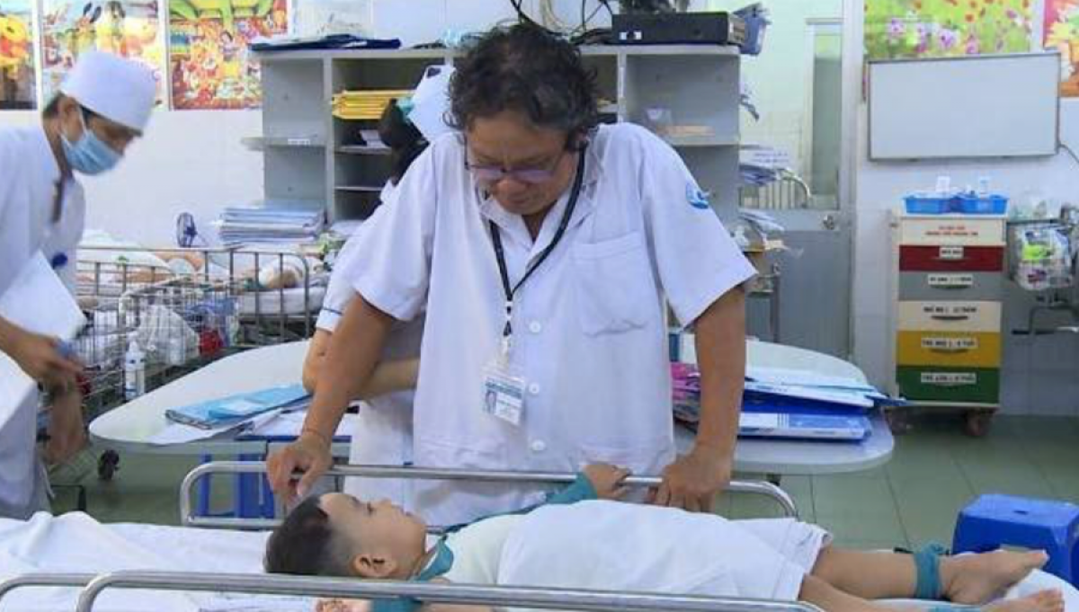Trẻ điều trị tại Bệnh viện Nhi đồng 1, TPHCM 