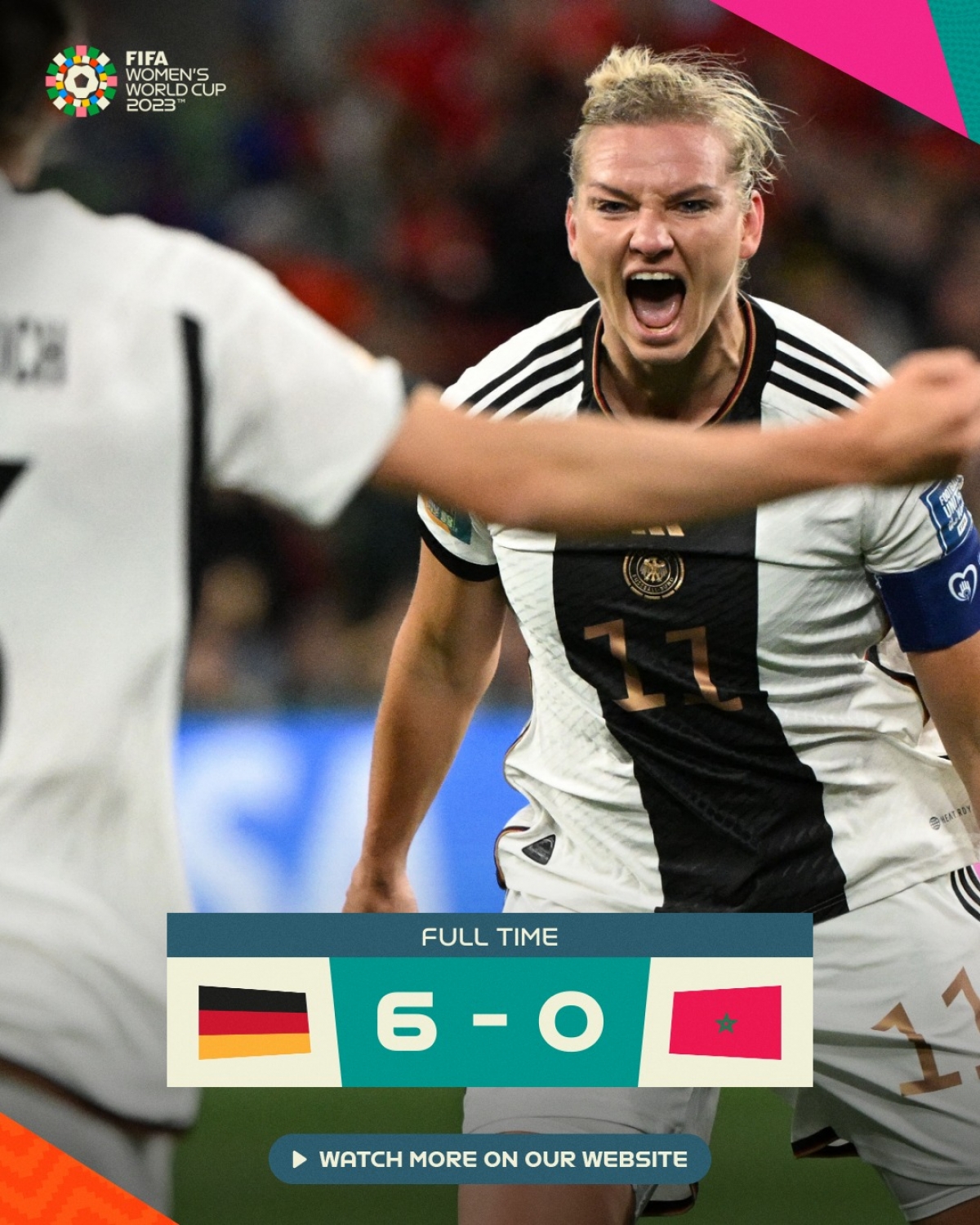 Tuyển Đức có chiến thắng cách biệt nhất kể từ khi World Cup 2023 khởi tranh (Ảnh: FIFA)