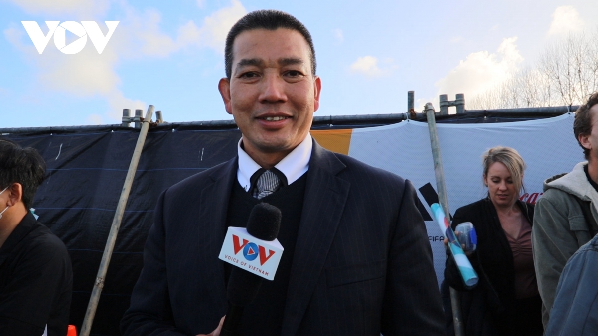 Anh Nguyễn Trương Khoa gửi lời chúc tới đội tuyển bóng đá nữ Việt Nam.