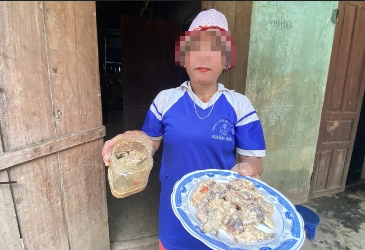 Món cá ủ chua gây ngộ độc tại tỉnh Quảng Nam. Ảnh: Tuổi Trẻ