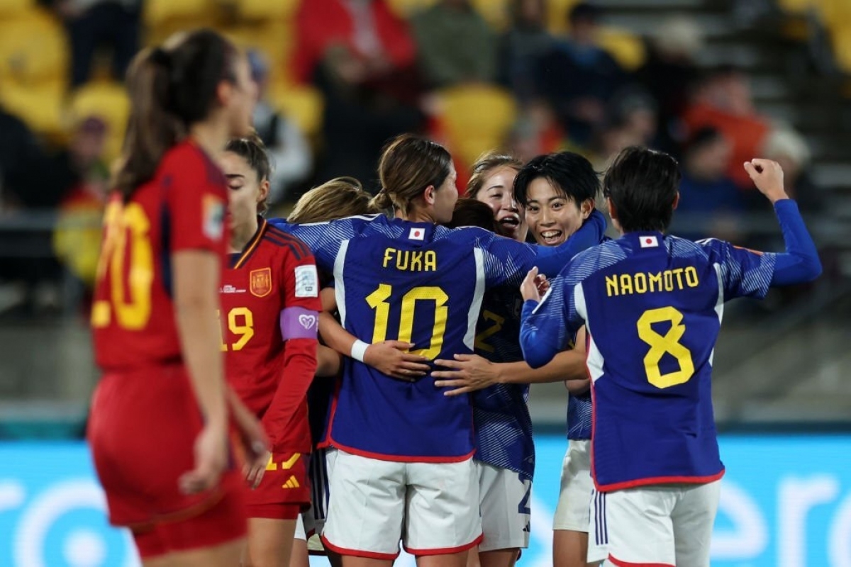 ĐT nữ Nhật Bản giành chiến thắng 4-0 trước ĐT nữ Tây Ban Nha. (Ảnh: Getty)