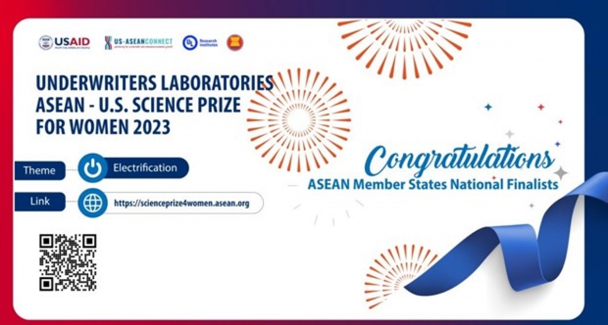 Giải thưởng ASEAN-Mỹ dành cho các nhà khoa học nữ năm 2023