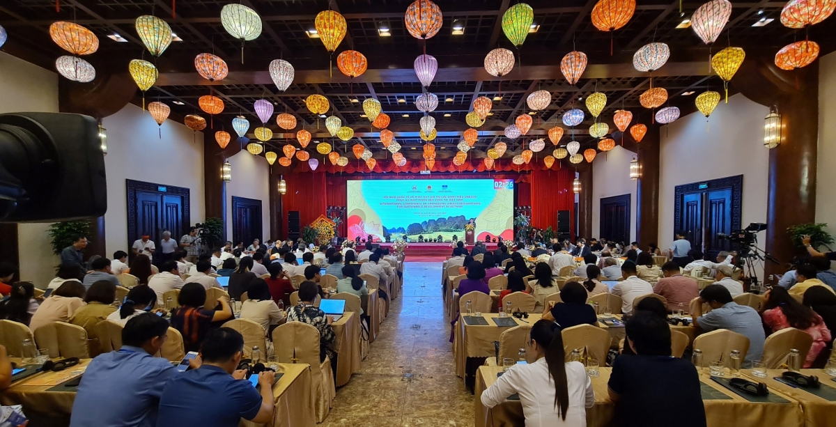 Toàn cảnh ​hội nghị quốc tế “Phát huy giá trị các danh hiệu UNESCO phục vụ phát triển bền vững tại Việt Nam”