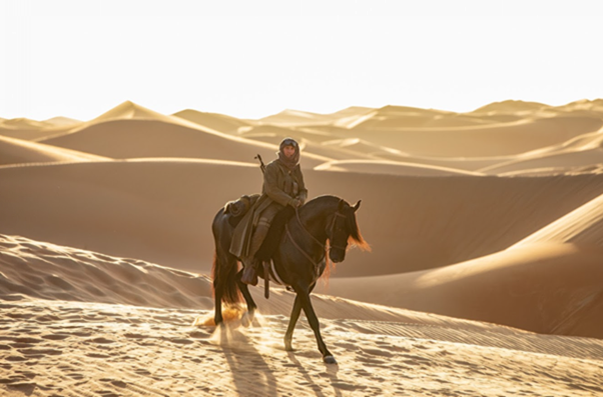 Cảnh quay Ethan Hunt gặp Ilsa Faust (Rebecca Ferguson) tại phần sa mạc Rub' al Khali (Empty Quarter) trên lãnh thổ UAE