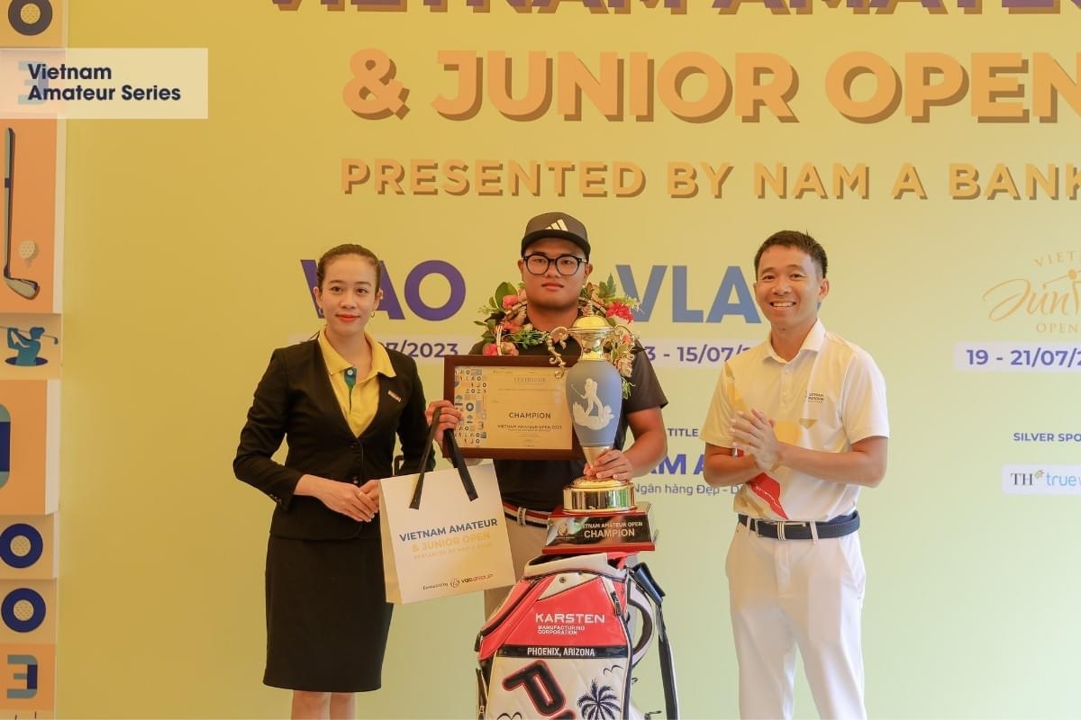 Nguyễn Nhất Long trở thành nhà vô địch giải nghiệp dư Việt Nam mở rộng 
