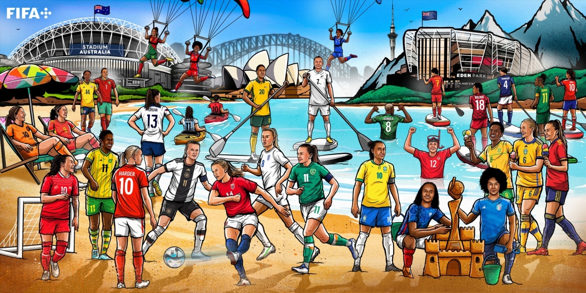 World Cup 2023 quy tụ 32 đội bóng nữ trên thế giới về tham dự, với tổng cộng 64 trận đấu. Ảnh: FIFA