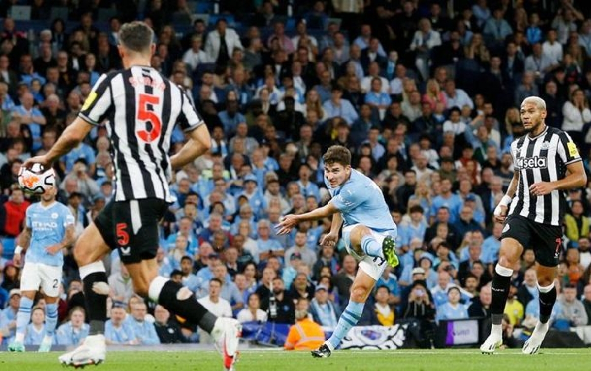 Bàn thắng của Julian Alvarez giúp Man.City giành chiến thắng nhọc nhằn 1-0 trước Newcastle.