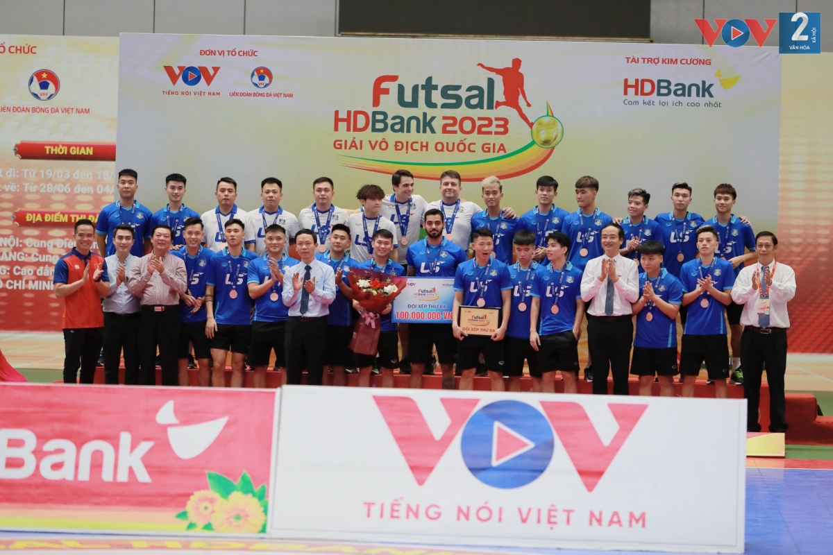 CLB Thái Sơn Bắc có lần thứ 5 cán đích ở vị trí thứ 3 tại giải Futsal VĐQG