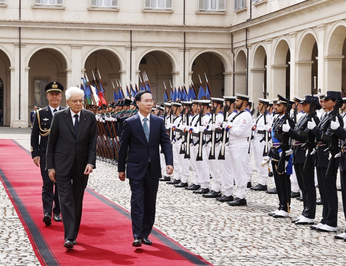 Chủ tịch nước Võ Văn Thưởng trong chuyến thăm cấp nhà nước tới Italy 