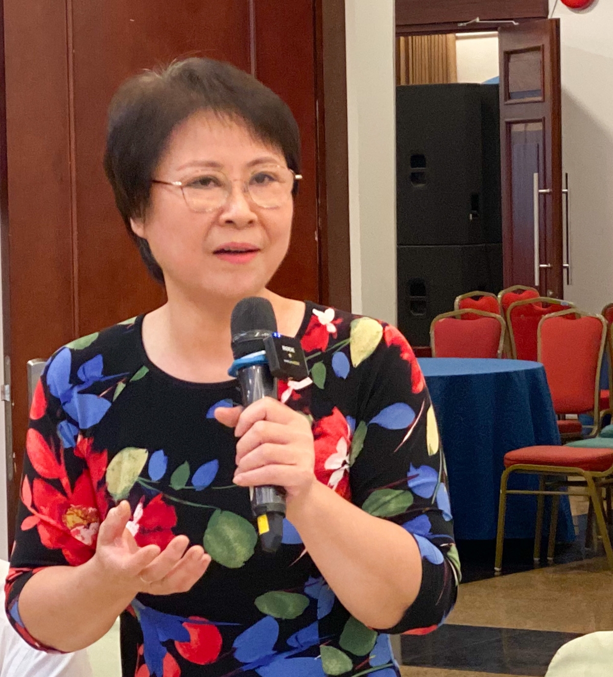 Bà Nguyễn Thanh Hương, nguyên giảng viên trường Đại học Thủ đô, đại diện CLB Thức Thiện Tâm chia sẻ mong muốn của CLB trong việc lan tỏa những giá trị văn hóa truyền thống dân tộc.