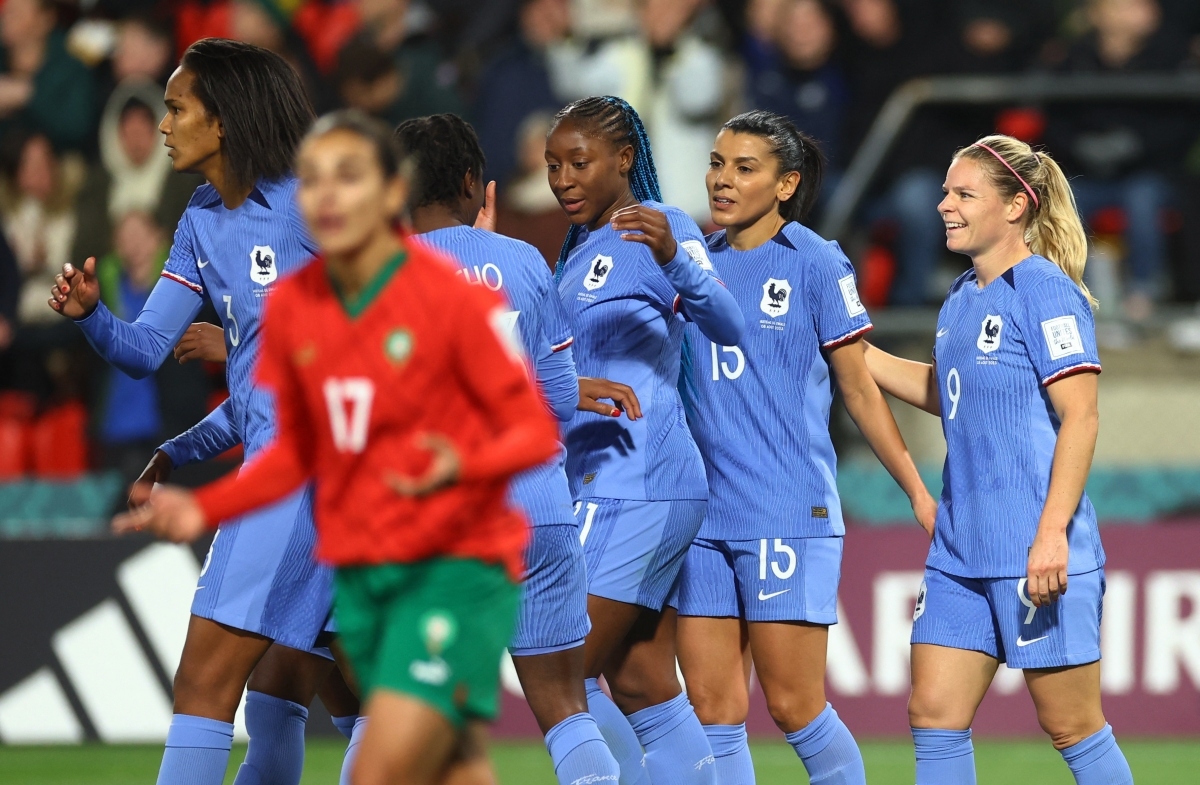 ĐT nữ Pháp là đội bóng cuối cùng giành quyền vào tứ kết World Cup nữ 2023. (Ảnh: Reuters)