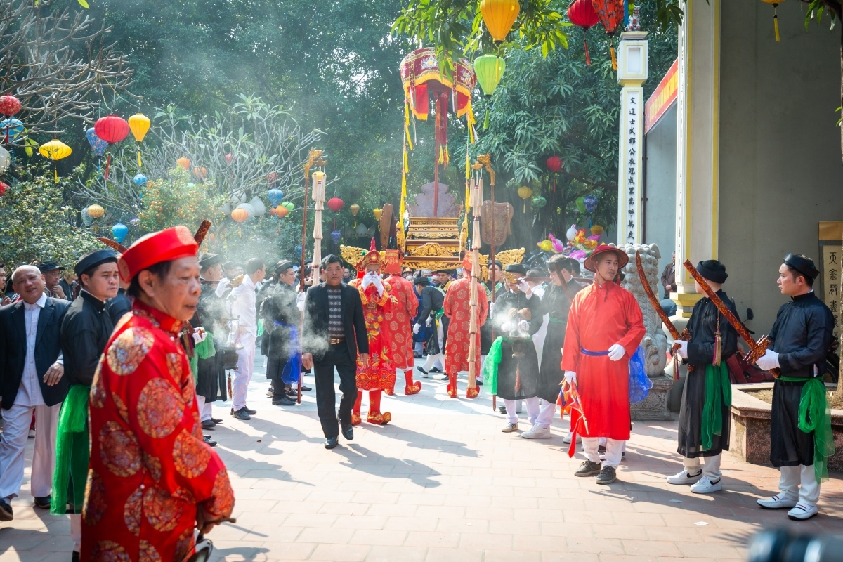 Lễ hội truyền thống làng Triều Khúc, Tân Triều, Thanh Trì, Hà Nội. Ảnh: vov.vn