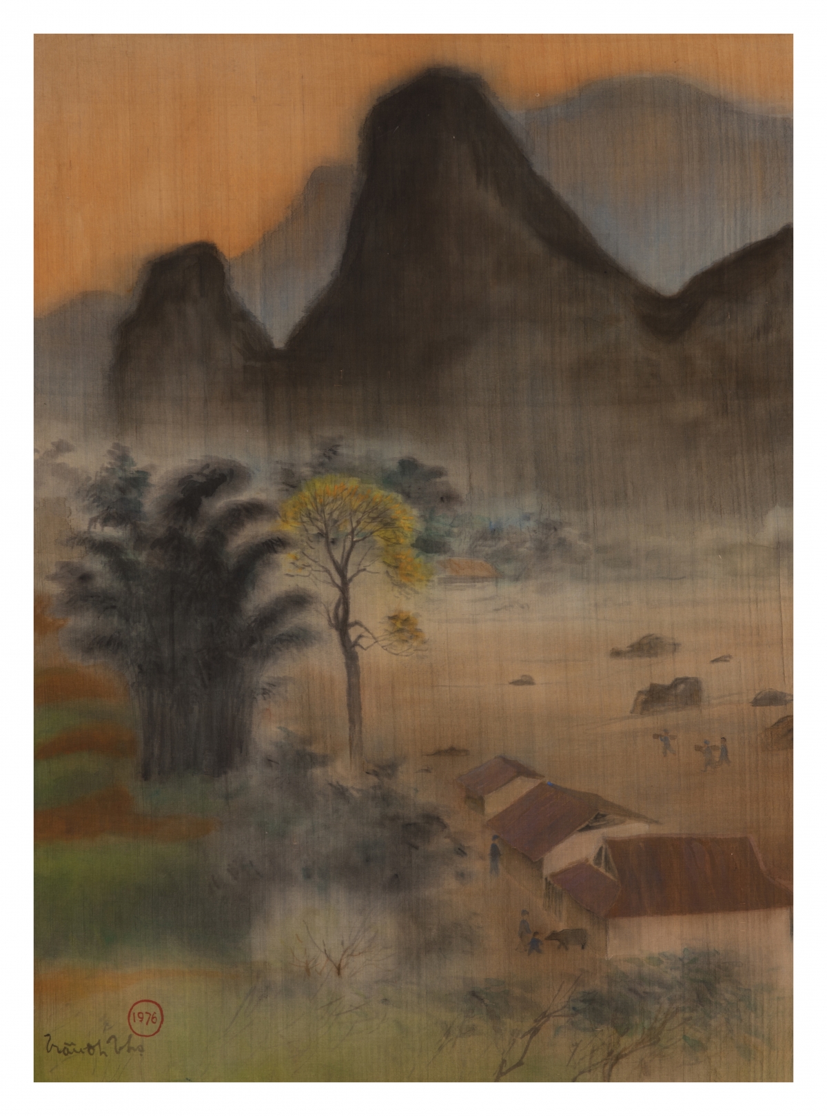 Tác phẩm của họa sĩ Trần Đình Thọ. Ảnh: Bảo tàng Mỹ thuật Việt Nam