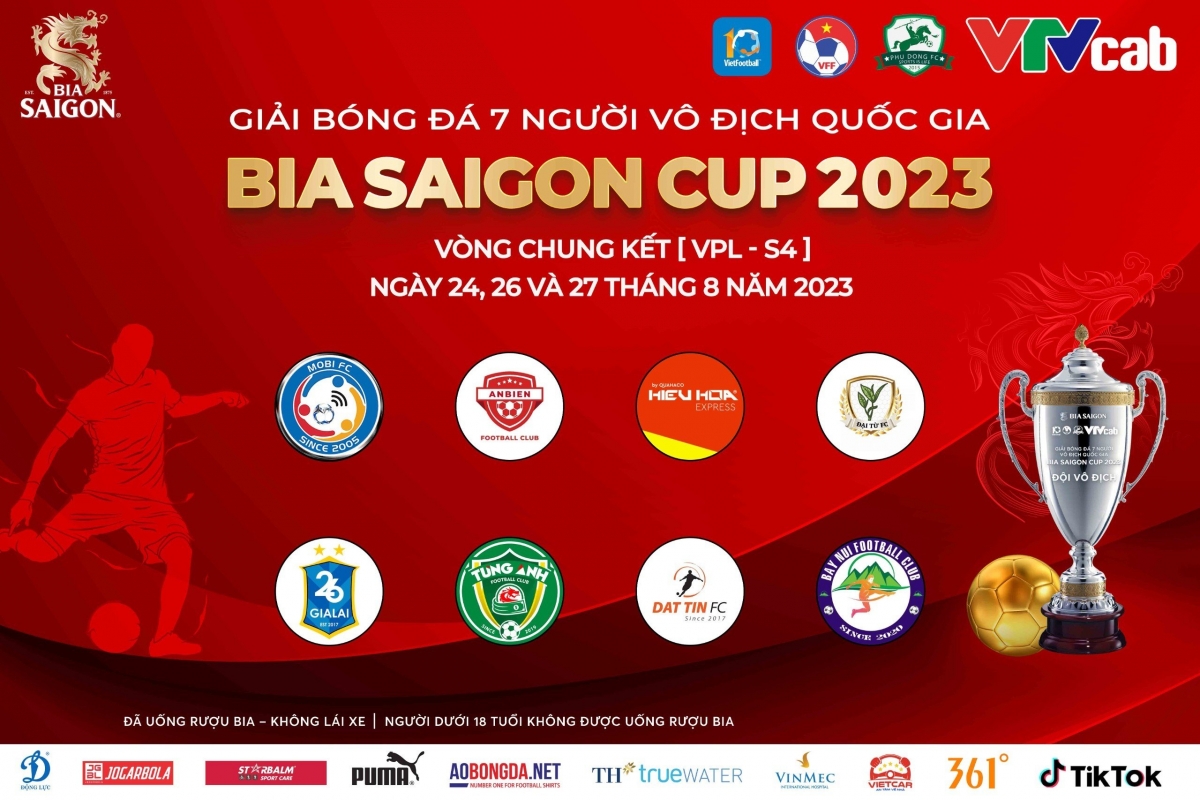 Tám đội bóng sẽ tham dự VCK toàn quốc vào cuối tháng 8 tại Hà Nội