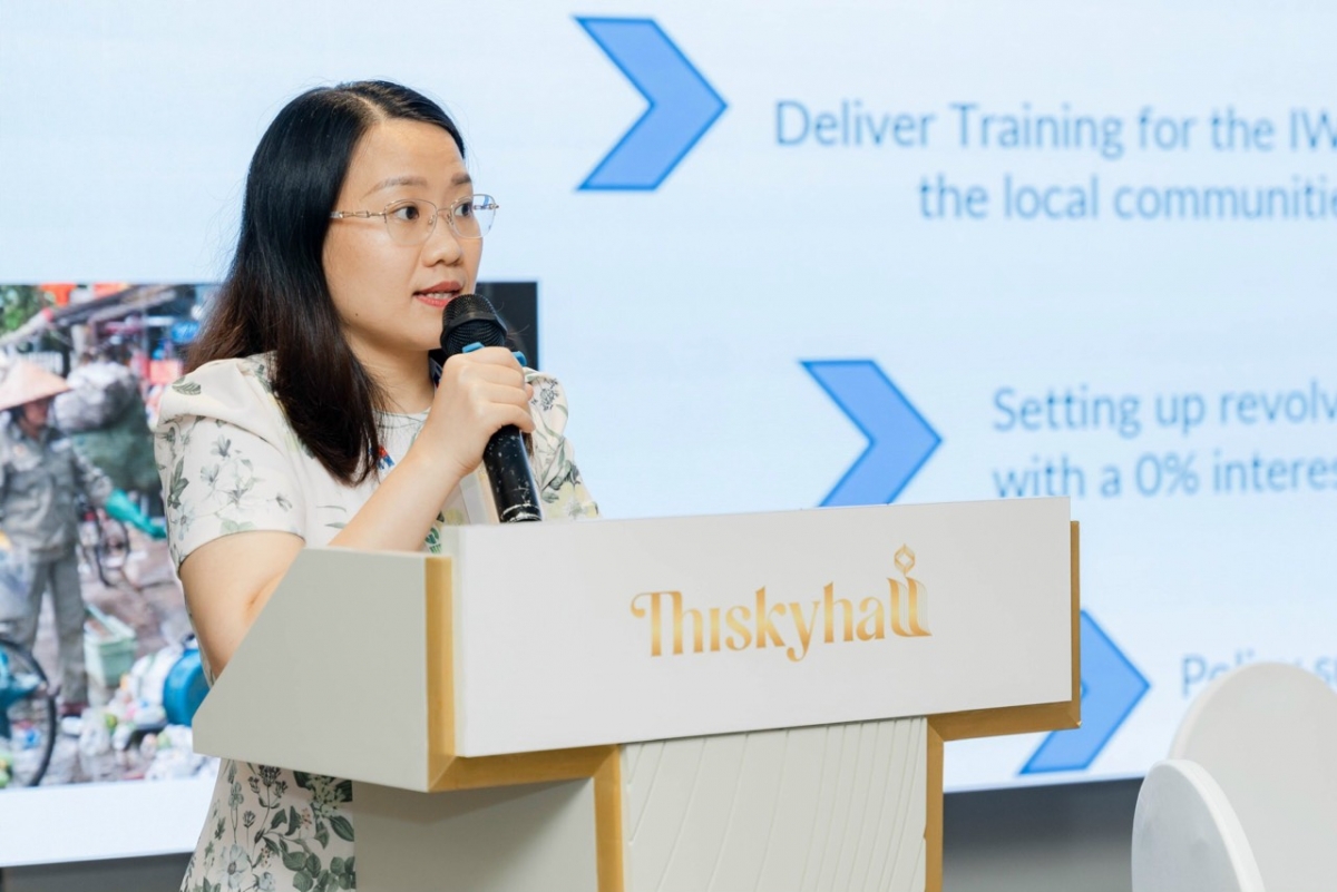 Bà Hoàng Thị Diệu Linh, cán bộ phụ trách về Chất thải và Kinh tế tuần hoàn thuộc Chương trình phát triển Liên hợp quốc (UNDP). Ảnh: do nhân vật cung cấp
