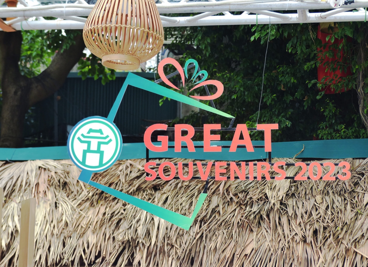 Trang trí tại hội chợ Hanoi Great Souvernirs 2023
