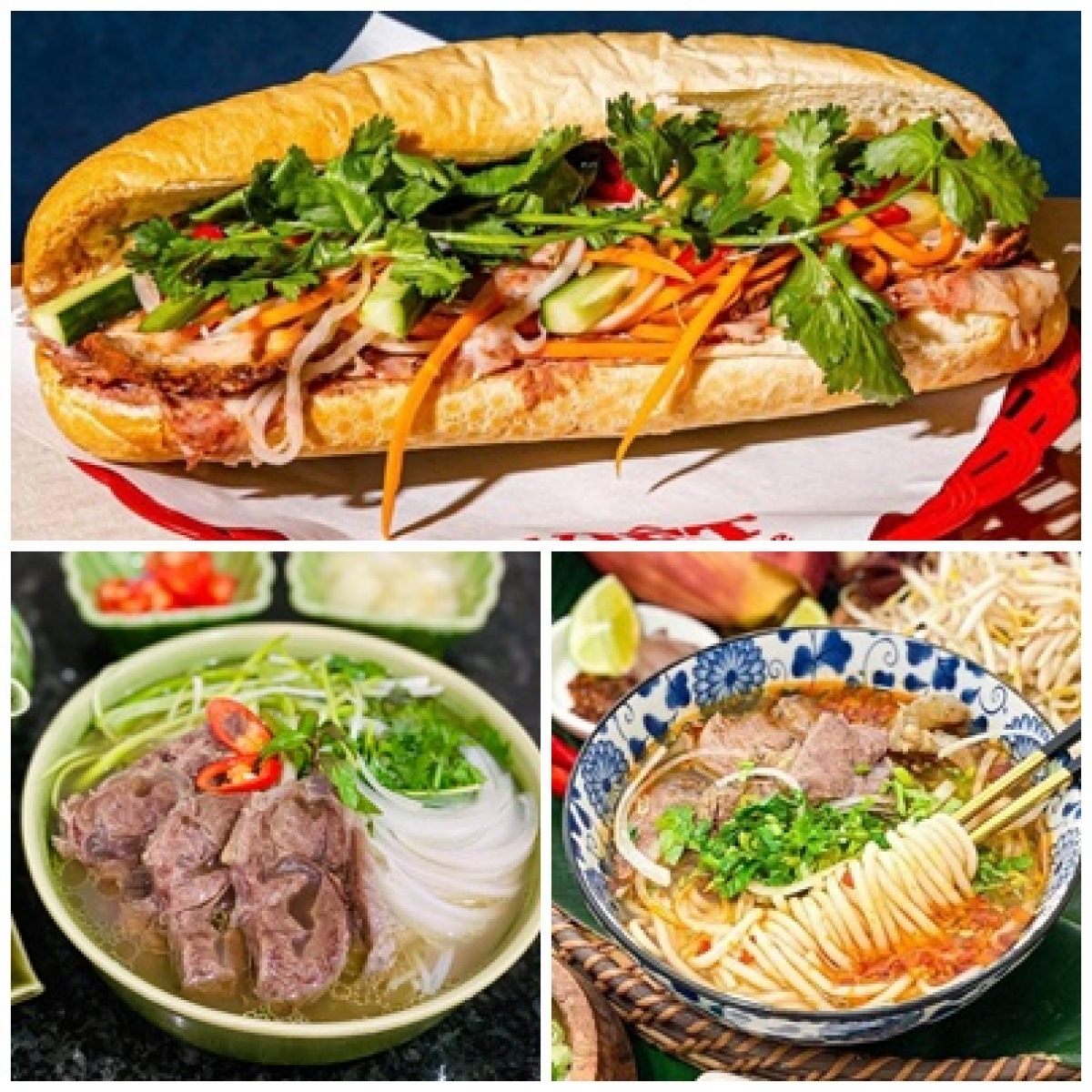 Bánh mì, phở, bún bò Huế... là những món ngon bạn bè quốc tế khuyên nên nếm thử khi đến Việt Nam