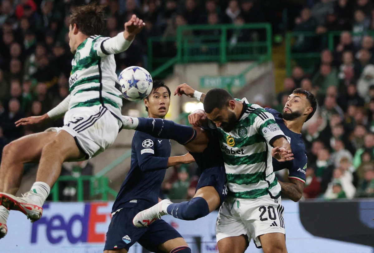Celtic 1-2 Lazio (bảng E - Champions League 2023/24) (ảnh: Reuters)