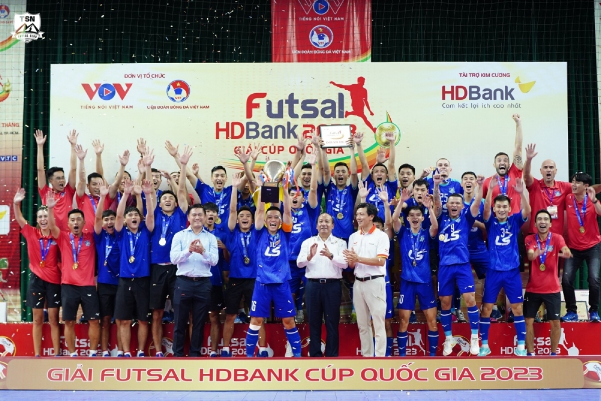 Thái Sơn Nam vô địch giải Futsal HDBank Cúp Quốc gia 2023 (Ảnh: Thái Sơn Nam)