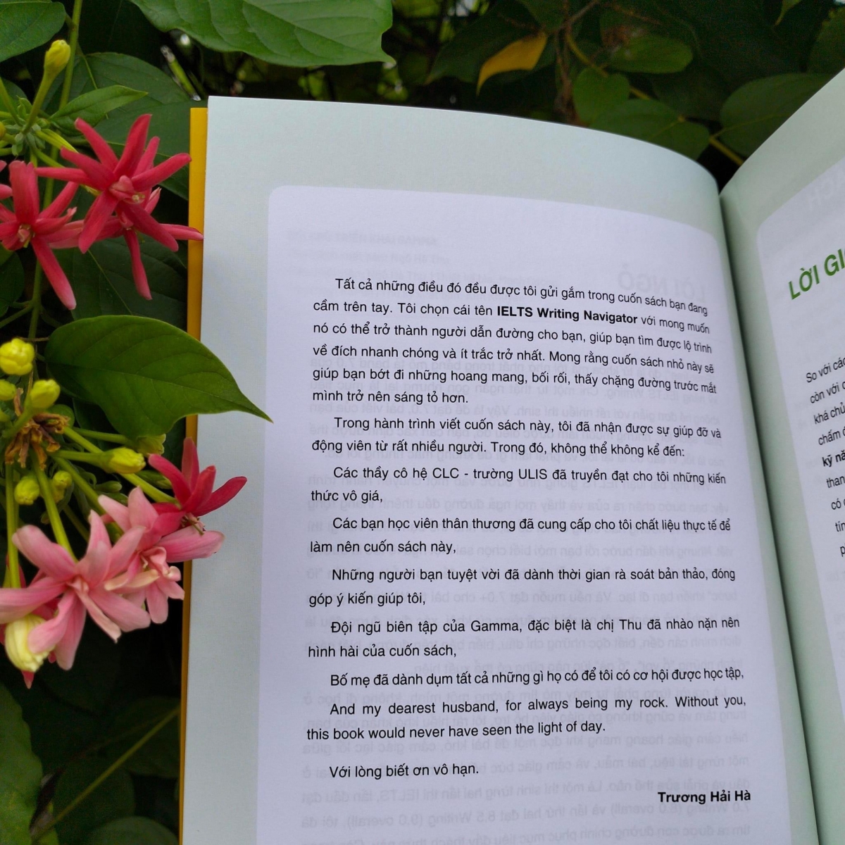 Những lời nhắn nhủ từ cô giáo Trương Hải Hà tới những học viên cầm trên tay cuốn sách
 “ IELTS Writing navigator: Towards Error-free Essays” được cô viết từ chính trải nghiệm bản thân. 