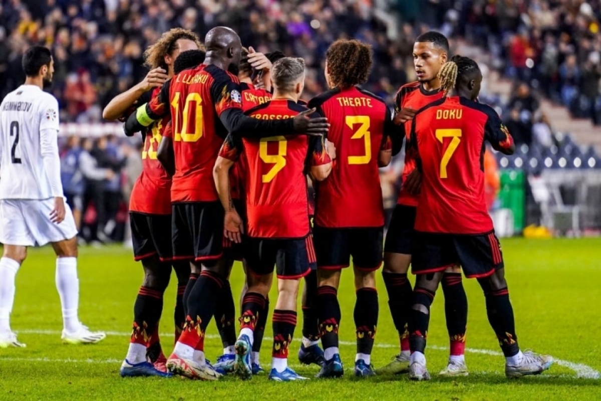 Tuyển Bỉ đại thắng Azerbaijan với tỷ số 5-0