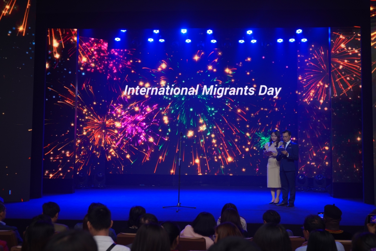 Hình ảnh tại lễ kỷ niệm Ngày Quốc tế Người di cư