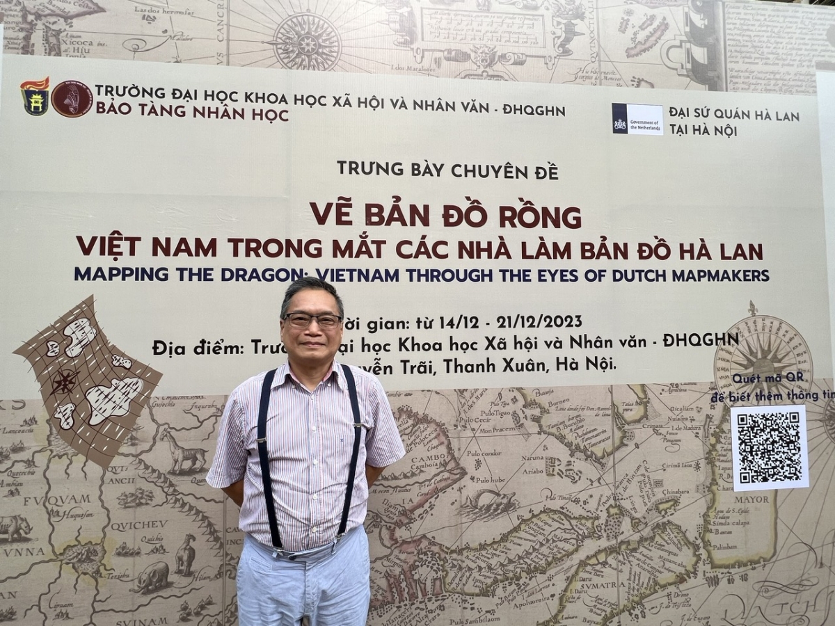 Ông Ngô Thụy Trúc Lâm - Thư viện Đại học Leiden (Hà Lan), đồng tác giả thực hiện sưu tầm bộ bản đồ Việt Nam chia sẻ về những giá trị lịch sử, văn hoá của các tấm bản đồ