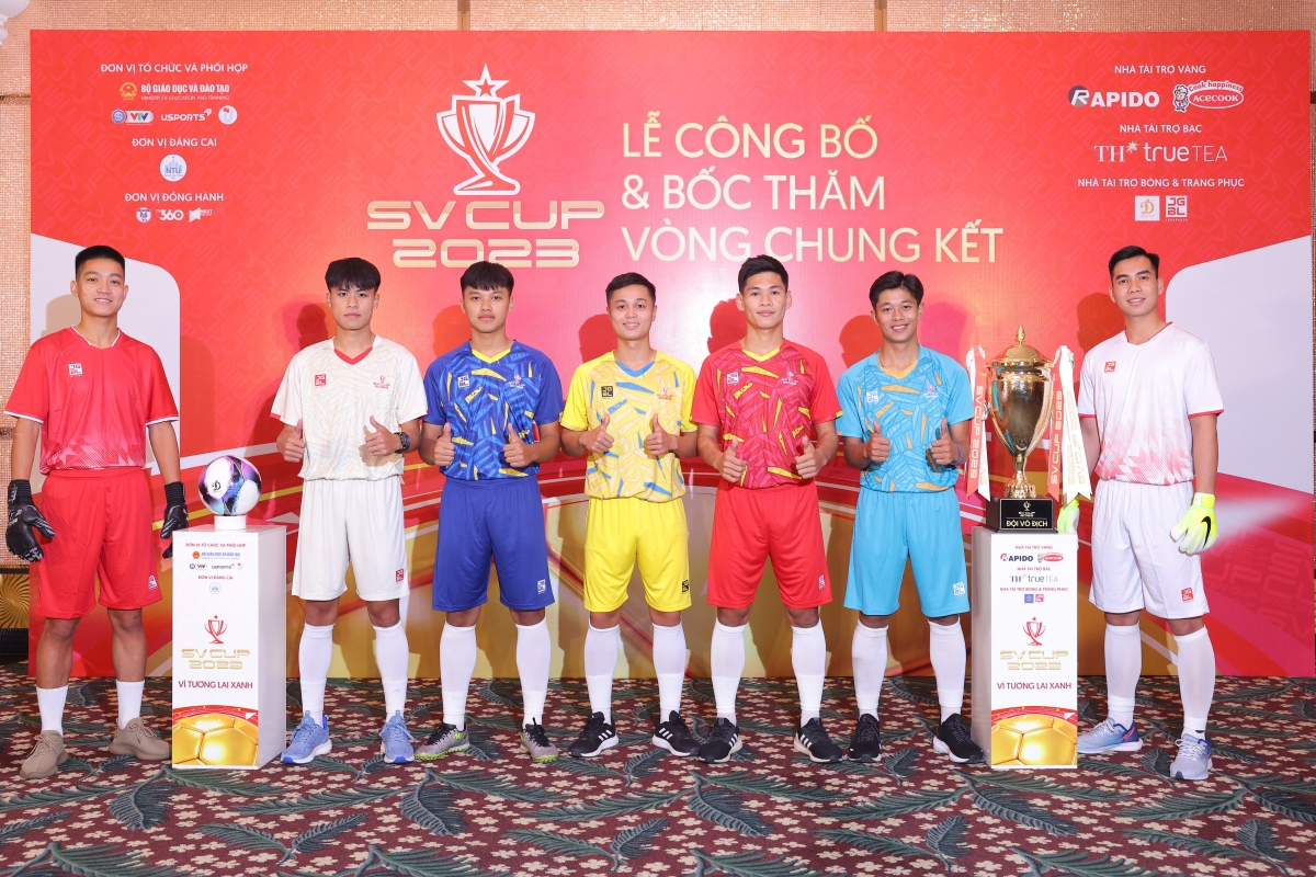 Trang phục thi đấu của các đội bóng tại VCK giải bóng đá sinh viên toàn quốc SV Cup