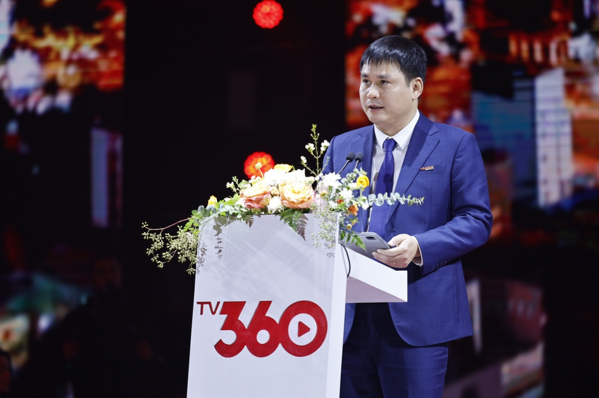 Ông Cao Anh Sơn, TGĐ Viettel Telecom phát biểu trong lễ công bố bản quyền EURO 2024