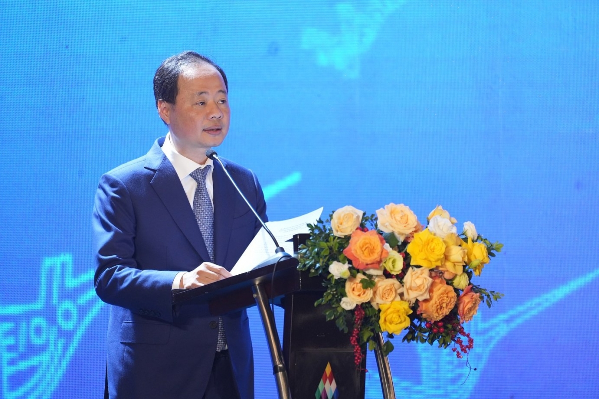 Thứ trưởng Bộ Khoa học và Công nghệ (KH&amp;CN) Trần Hồng Thái phát biểu tại buổi Lễ. Ảnh: VINIF.